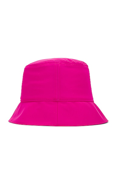 Shop Valentino V Logo Signature Bucket Hat In Pink Pp