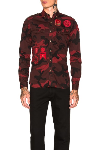 Camouflage Shirt with Patches