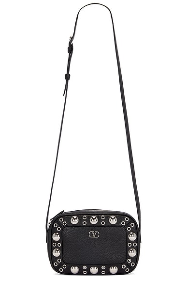 Valentino Garavani Stud Cross Body Bag in Nero