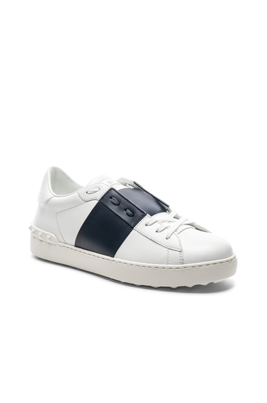 Valentino Garavani Leather Sneakers in White