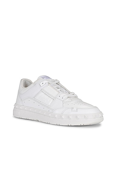 Shop Valentino Freedots Sneaker In White