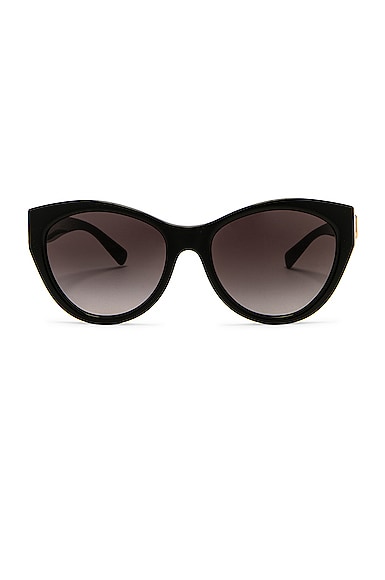 Valentino Garavani Valentino Logo Cat Eye Sunglasses in Black