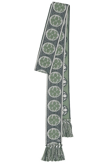 Valentino Garavani Cerchio Con Fior Scarf in Avorio, Blu, & Verde Acqua