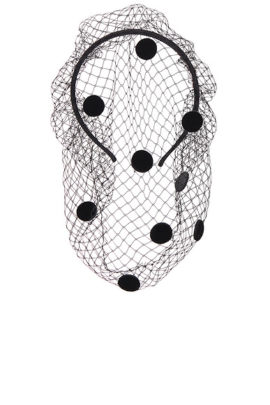 Valentino Garavani Headband Veil in Nero