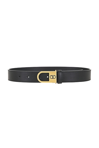 V Logo Signature Belt