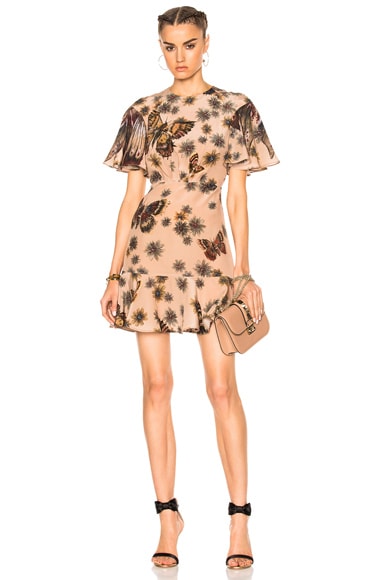Valentino Garavani Butterfly Dress in Mariposa Garden | FWRD