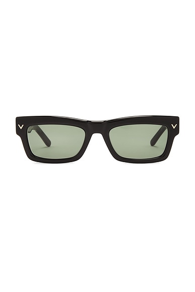 Valentino Garavani V Sharp Sunglasses in Black | FWRD display picture 1