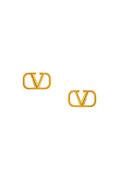 Valentino Garavani V Logo Signature Earrings in Oro