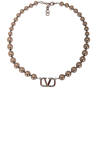 ★25SS VALENTINO GARAVANI ブラック エンボスロゴ ネックレス VENT-WL153_V1.jpg