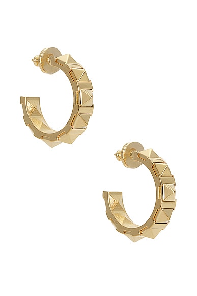 Valentino Garavani Rockstud Earrings in Oro