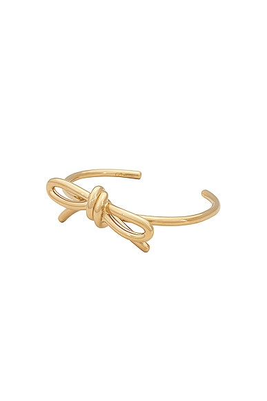 Valentino Garavani Bow Cuff Bracelet in Oro