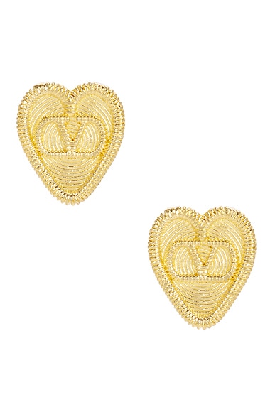 【VALENTINO】FIL PERDU L EARRINGS ピアス Valentino Garavani Fil Perdu Earrings in Antique Brass | FWRD
