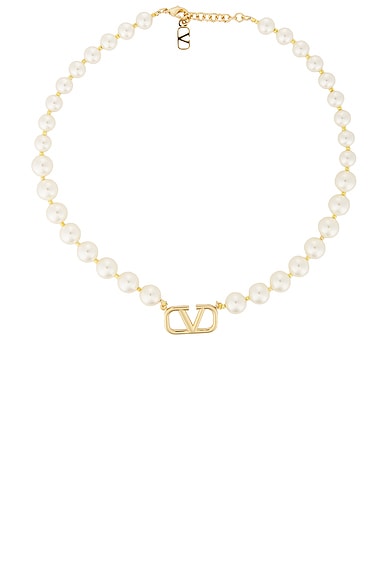 VLogo Signature Pearl Necklace