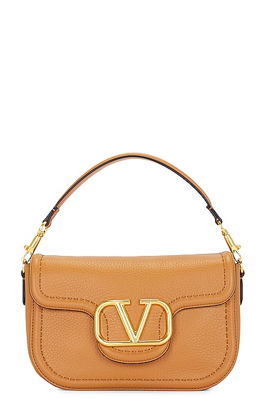 Shop Valentino Loco Shoulder Bag In Almond Beige