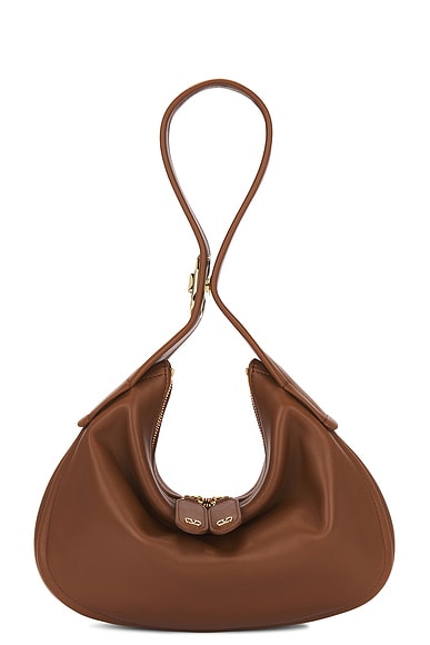 Small Go Hobo Bag in Brown