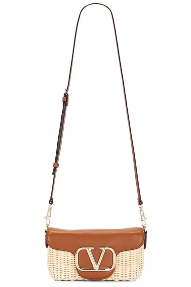 Valentino Garavani Loco Shoulder Bag in Naturale & Selleria