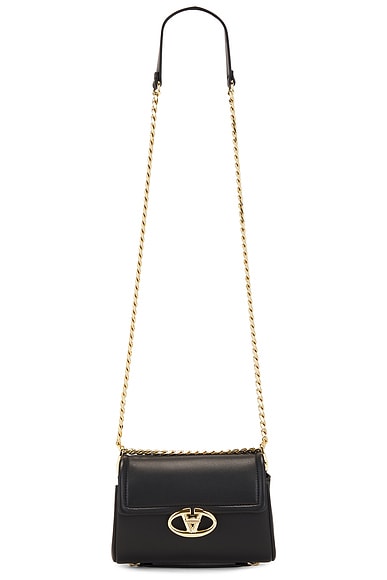 Valentino Garavani Chain Mini Shoulder Bag in Nero