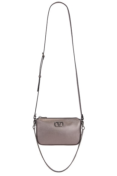 Valentino Garavani V Logo Signature Mini Bag in Anthracite