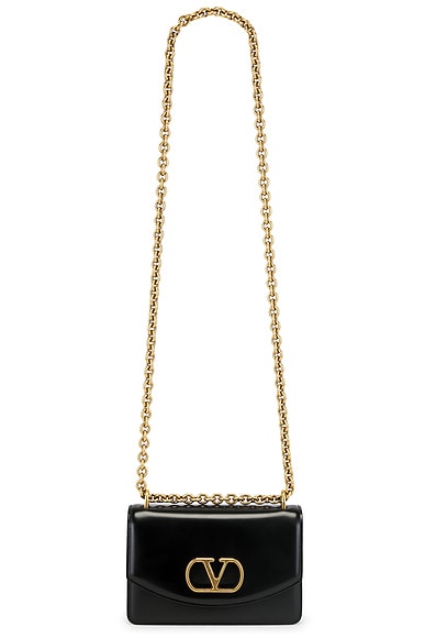 Valentino Garavani Vain Small Shoulder Bag in Nero