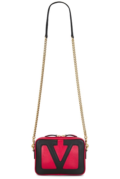 Valentino Garavani Viva Superstar Crossbody Bag in Rouge Couture & Nero
