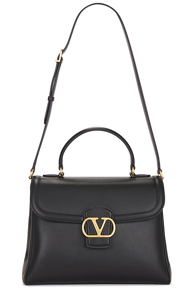 Valentino Garavani 9to5 Large Top Handle Bag in Nero