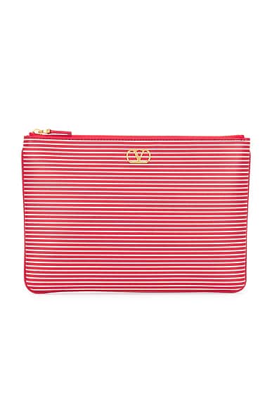 VLogo Signature Medium Flat Pouch