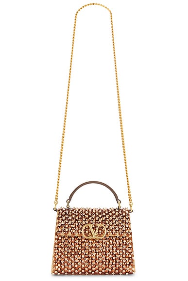 V Sling Mini Top Handle Bag