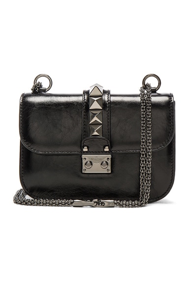 Noir Small Lock Shoulder Bag