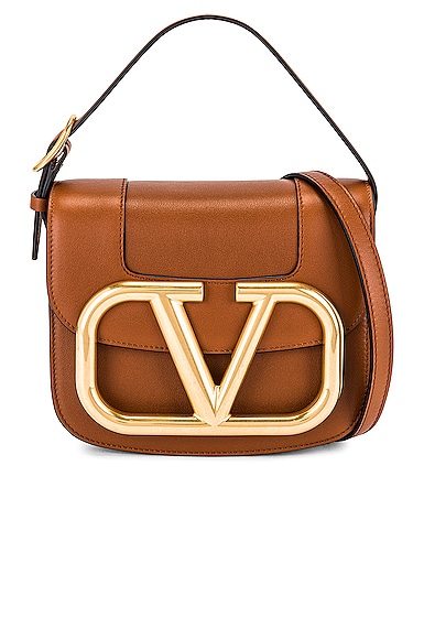 Valentino Garavani Supervee Small Leather Top Handle Bag In Selleria ...