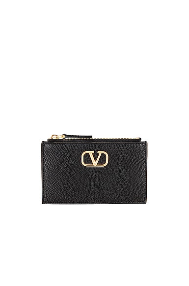 ヴァレンティノ・ガラヴァーニ VLogoカードホルダー Valentino Garavani VLOGO カードホルダー - Nero | FWRD