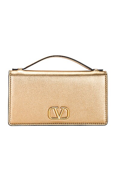 Valentino Garavani V Logo Signature Wallet On Chain in