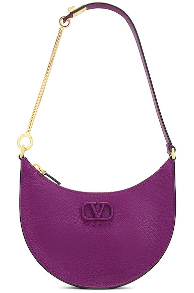 Valentino - VLogo Mini Hobo Shoulder Bag in Pink Valentino