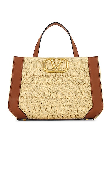トートバッグ VALENTINO V LOGO SIGNATURE TOTE BAG Valentino Garavani Small V Logo Signature Tote Bag in