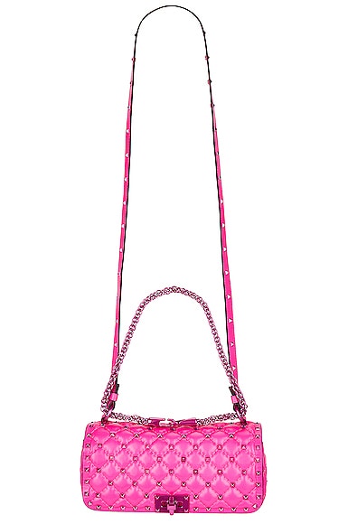 Valentino Garavani Small Rockstud Spike Shoulder Bag in Pink