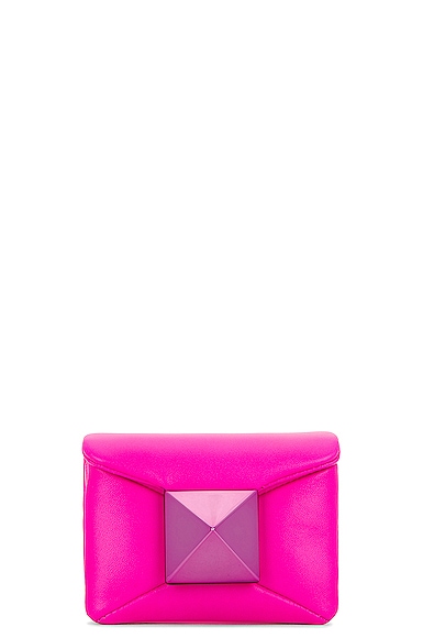 Valentino Garavani One Stud Micro Shoulder Bag in Pink