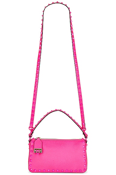 Valentino Garavani Small Rockstud Shoulder Bag in Pink