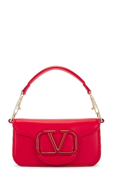 Medium Roman Stud The Shoulder Bag In Nappa With Chain for Woman in Rouge  Pur