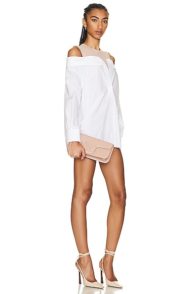 Valentino Loco Shoulder Bag In Rose Cannelle