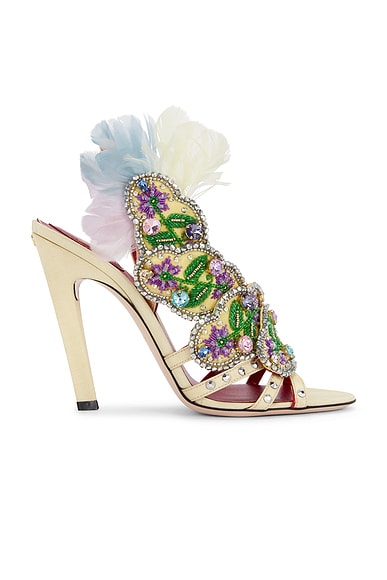 Valentino Garavani Dans Le Foyer Sandal in Beige, Multicolor, & Skin Sorbet