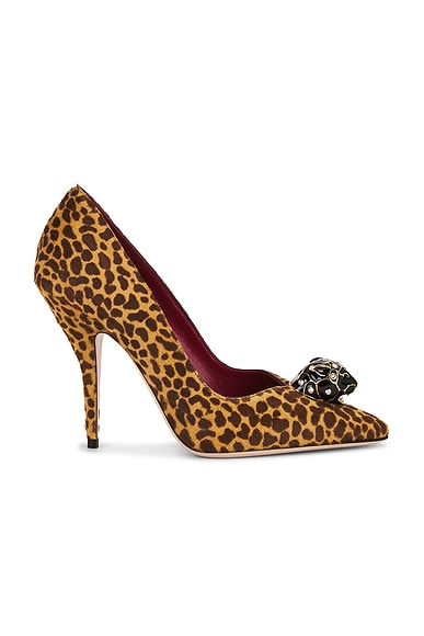 St. Mini Animalier Calf Hair 105 Pump