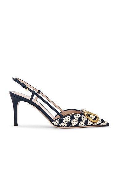 V Logo Signature 80 Slingback