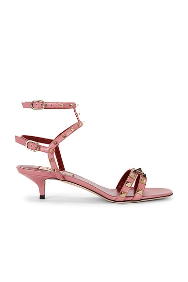 Valentino Garavani Rockstud Sandal in Candy Rose