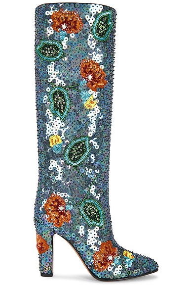 Valentino Garavani Hotty Boot in Nero & Multicolori