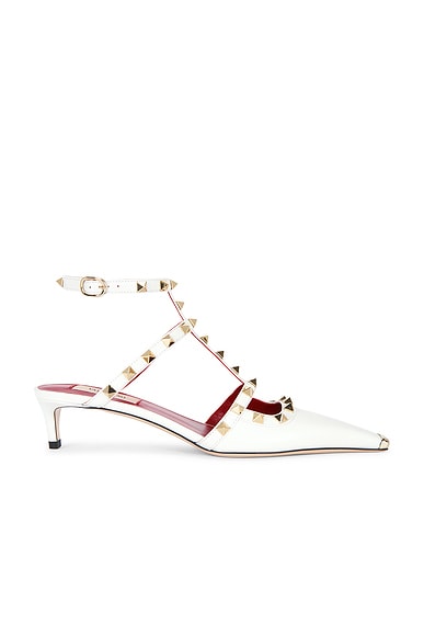 Rockstud Ankle Strap Pump