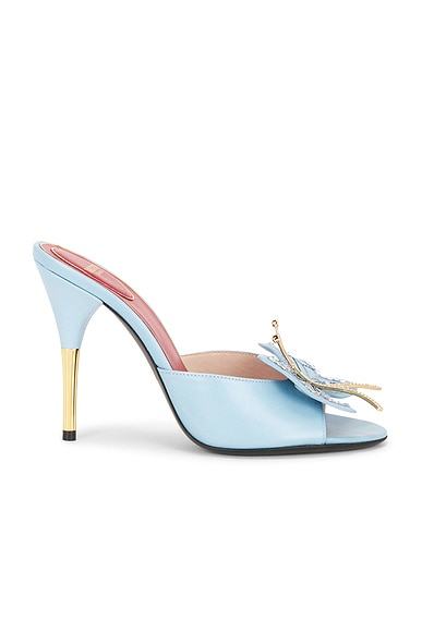 Valentino Garavani Flutterby Mule Pump in Baltic Sea