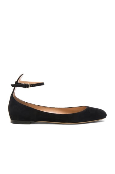 Suede Tango Leather Flats