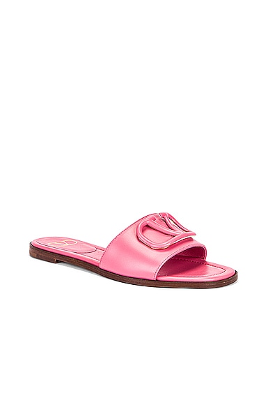 pink valentino slides