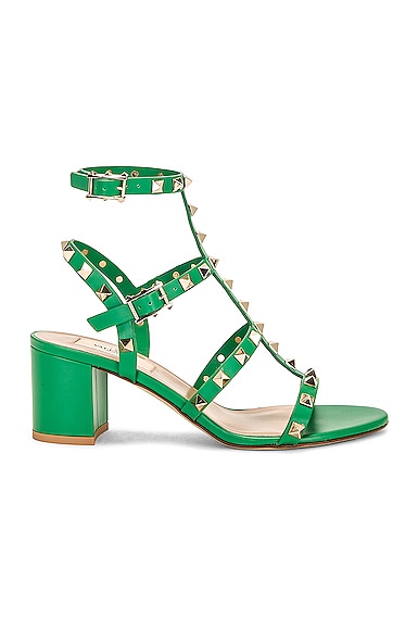 Valentino green shop sandals