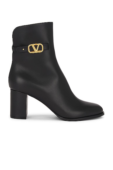 Shop Valentino V Logo Signature Boot In Nero