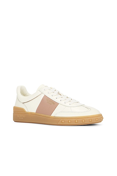 Shop Valentino Upvillage Sneaker In Ivory  Rose Cannelle  Skin  & Ambra